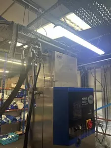 nstalled Nilfisk SC Delta multi-pump system in a food processing factory in Birmingham, complete with upgraded water tank, pipework, and control components to handle high-demand nightly clean-down operations.